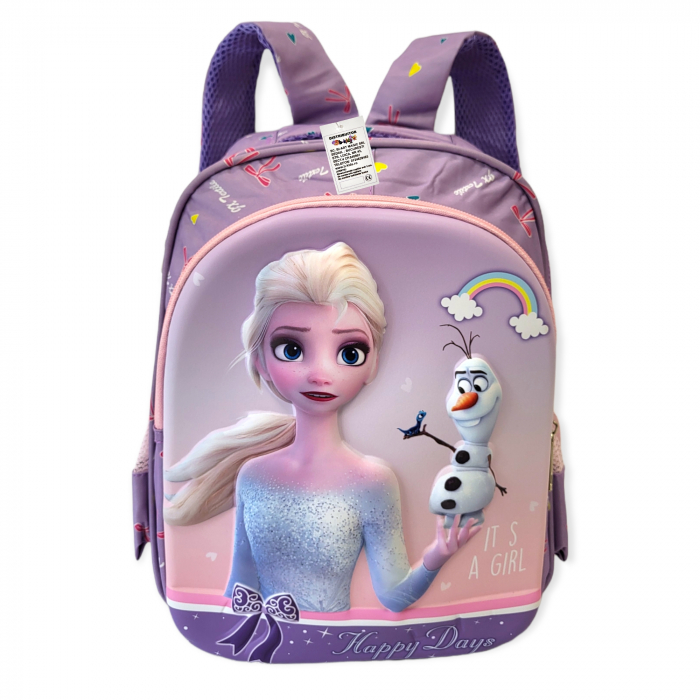 Ghiozdanel pentru gradinita, Frozen, 3D, mov [1]