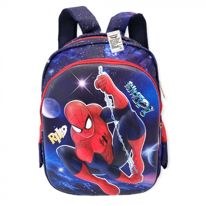 Ghiozdanel pentru gradinita, Spiderman, 3D, albastru inchis [1]