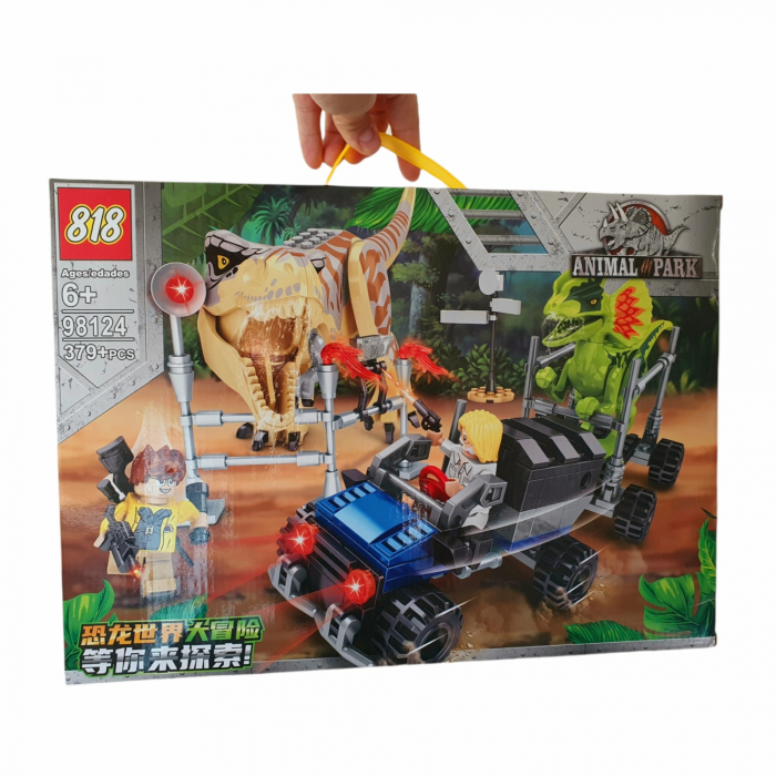 Set contructie - Tip Lego - Animal Park Dinosaur - 379 piese [3]
