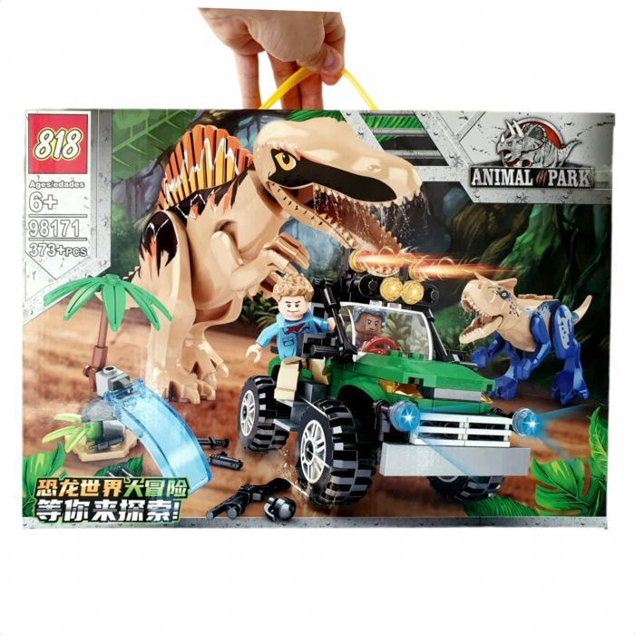 Set contructie - Tip Lego - Animal Park Dinosaur - 373 piese [5]