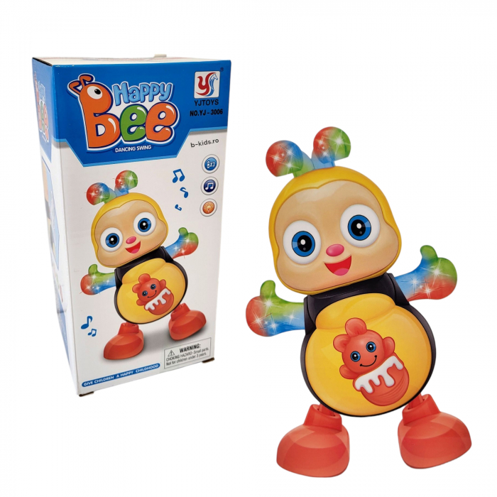 Jucarie Albinuta Dansatoare, Happy Bee, lumineaza, danseaza, canta. [1]