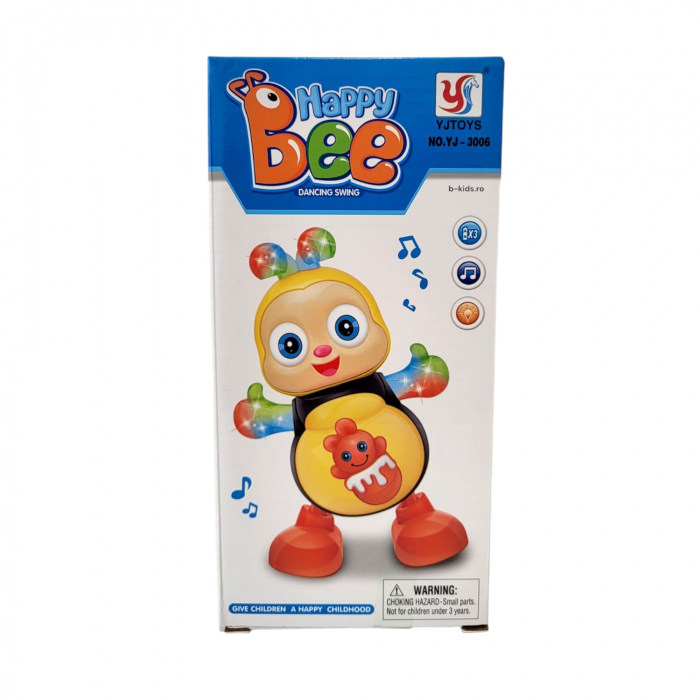 Jucarie Albinuta Dansatoare, Happy Bee, lumineaza, danseaza, canta. [4]