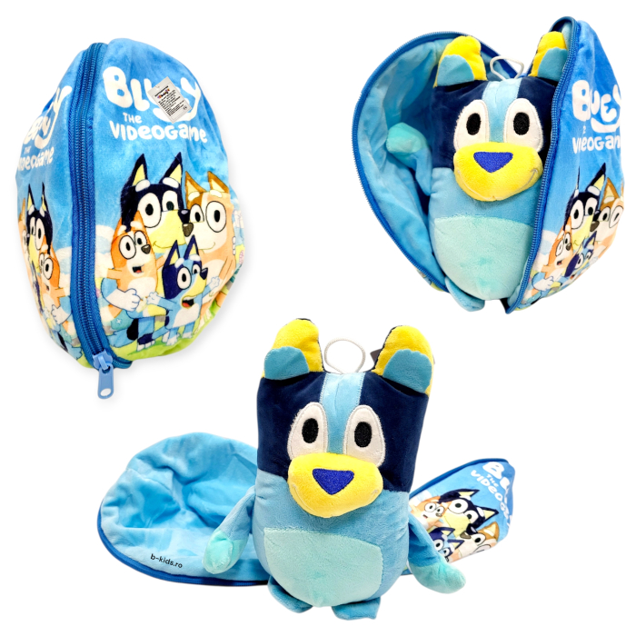 Jucarie Bluey de plus 2 in 1, se transforma in bila, 25 cm [3]