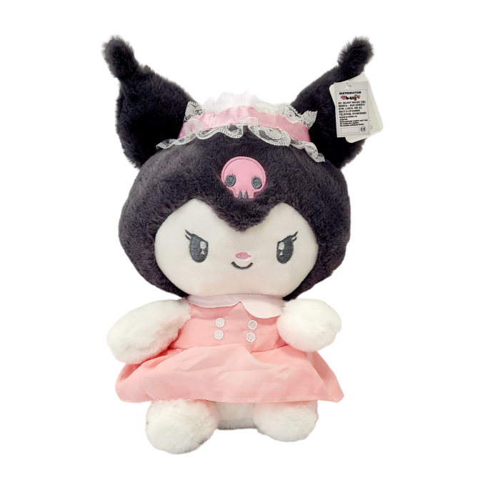 Jucarie de plus - Kuromi, papusi japoneze din seria Hello Kitty, rochita roz [1]