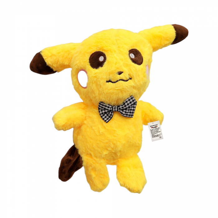 Jucarie de plus - Pikaciu - Pokemon - 25 cm , pufos cu papion [1]