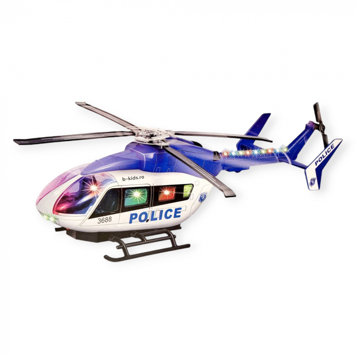 Jucarie Elicopter mare politie cu lumini si sunete, 35 cm [3]