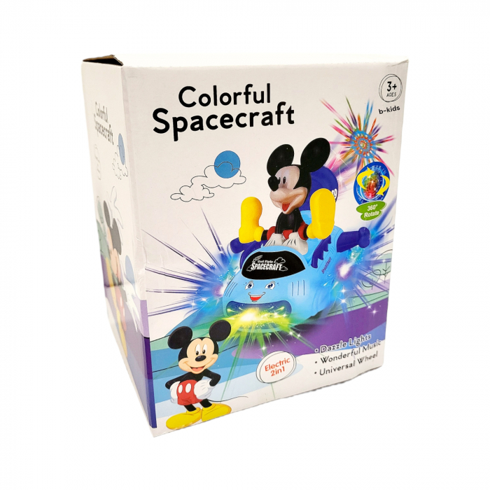 Jucarie Colorful Spacecraft - Mickey Mouse cu sunete si lumini 3D [6]