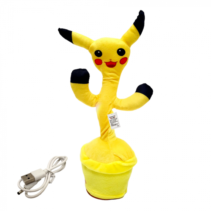 Jucarie interactiva Pikachu tip cactus, canta, danseaza, imita. [5]