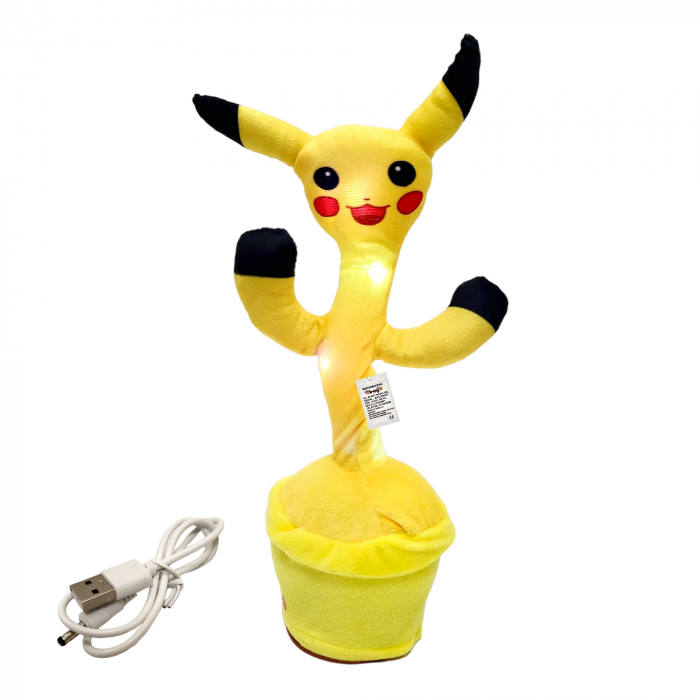 Jucarie interactiva Pikachu tip cactus, canta, danseaza, imita. [4]