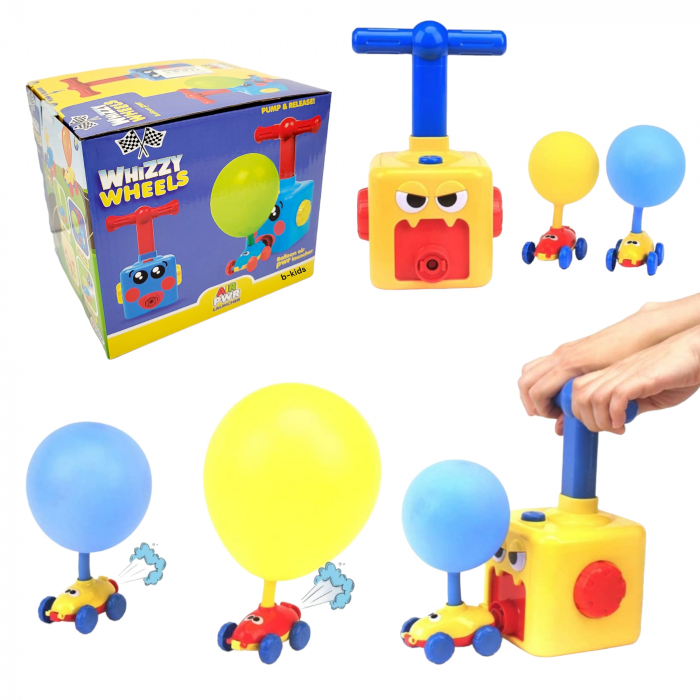 Jucarie interactiva - Set Masinuta lansator cu pompa de baloane. [1]