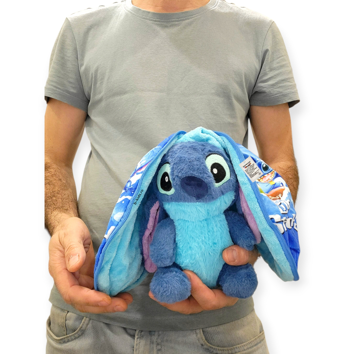 Jucarie Lilo Stitch de plus 2 in 1, se transforma in bila, 25 cm [8]
