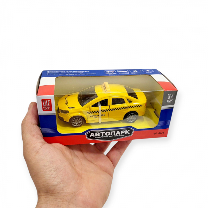 Jucarie masinuta Taxi modern din metal cu sunete si lumini [6]