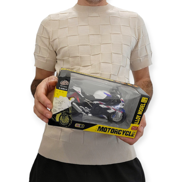 Jucarie Motocicleta mare din metal cu sunete si lumini, diferite culori [5]