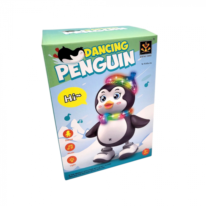 Jucarie Pinguin Dansatoar, Dancing Penguin, lumineaza, danseaza, canta. [4]