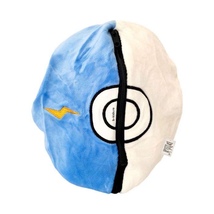 Jucarie Pokemon de plus 2 in 1, se transforma in bila, albastra, 25 cm [3]