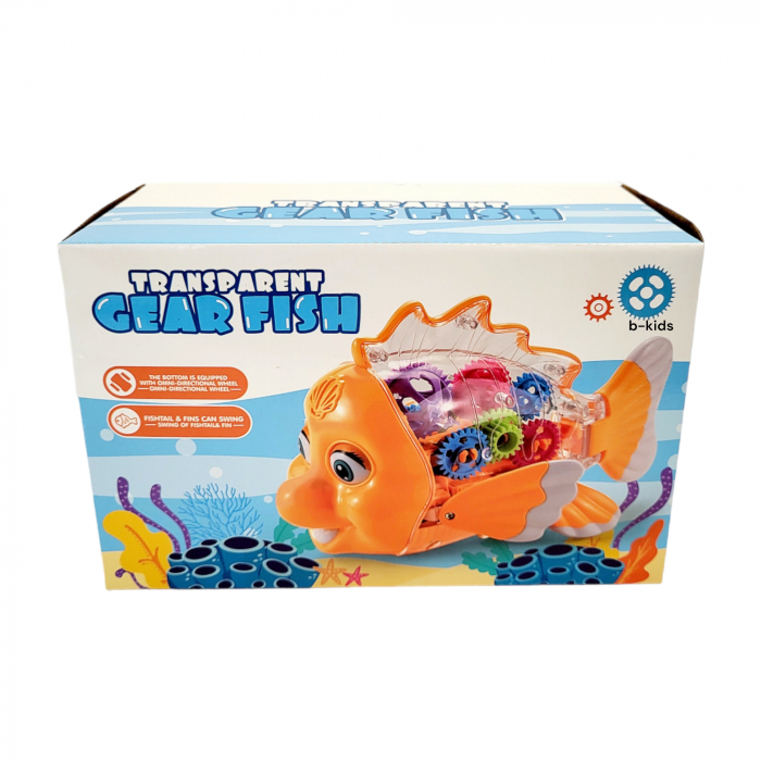 Jucarie Pestisor, Gear Fish, lumineaza, merge, canta. [2]