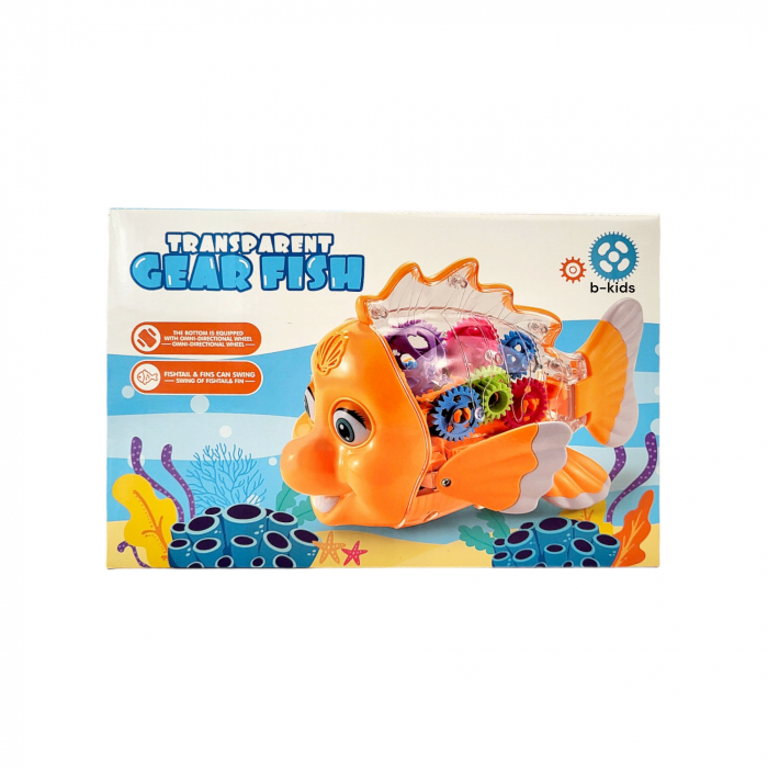 Jucarie Pestisor, Gear Fish, lumineaza, merge, canta. [6]