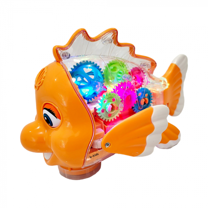 Jucarie Pestisor, Gear Fish, lumineaza, merge, canta. [3]