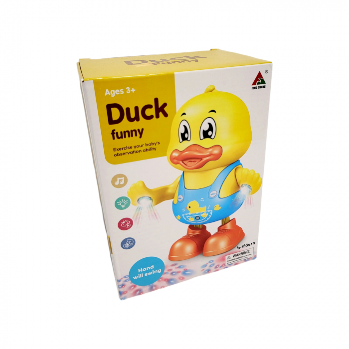 Jucarie Ratusca dansatoare cu lumini, Duck Funny [2]