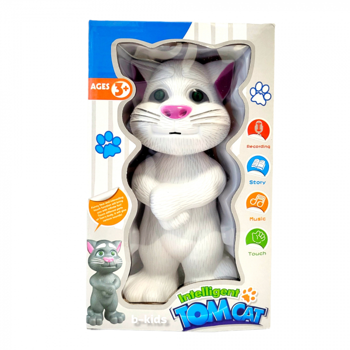Jucarie interactiva Talking Angela, pisicuta vorbareta, repeta tot ce aude [3]
