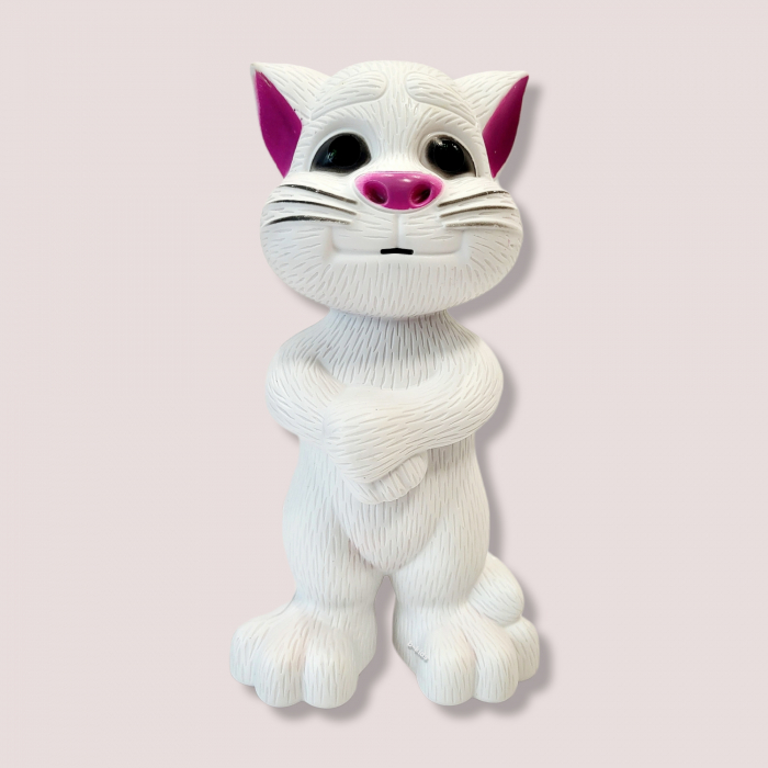 Jucarie interactiva Talking Angela, pisicuta vorbareta, repeta tot ce aude [7]