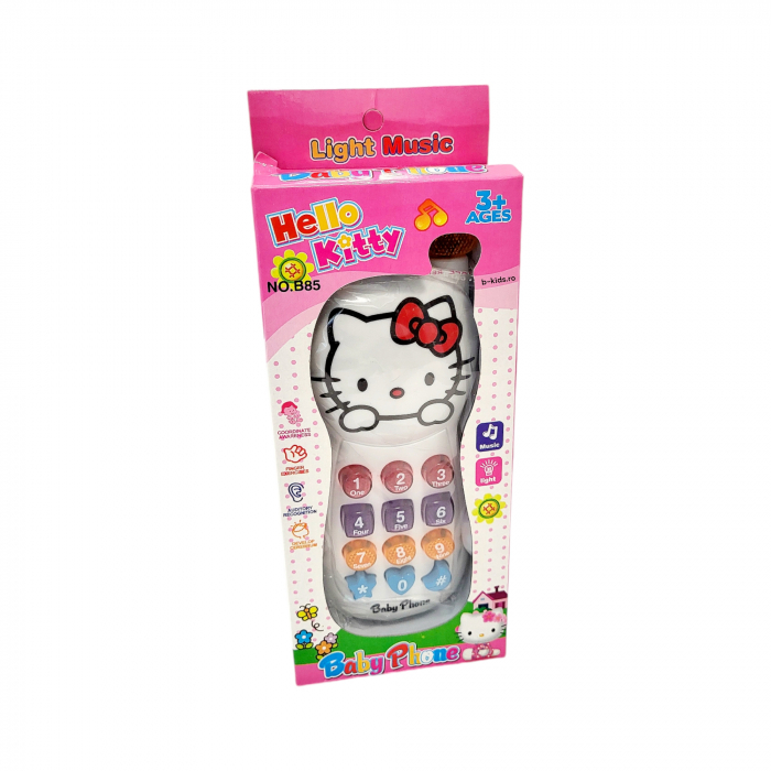 Jucarie Telefon mobil - Hello Kitty, cu 12 Melodii si Taste Luminoase [1]