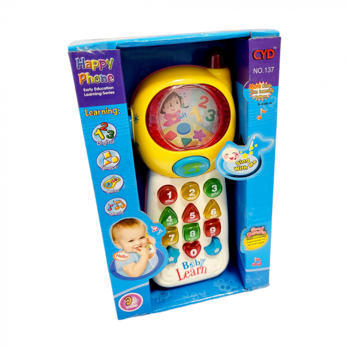 Jucarie Telefon mobil - Baby Learn, cu Melodii si Taste Luminoase [2]