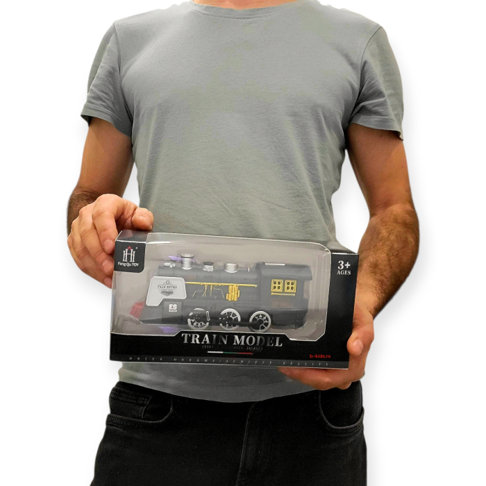 Locomotivă cu Aburi – Jucărie Interactivă cu Sunete și Lumină [5]