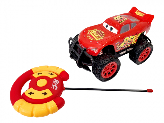 Masina de jucarie cu telecomanda, Fulger - McQueen, Off Road Vehicle, Cars, Rosie, B-Kids [7]