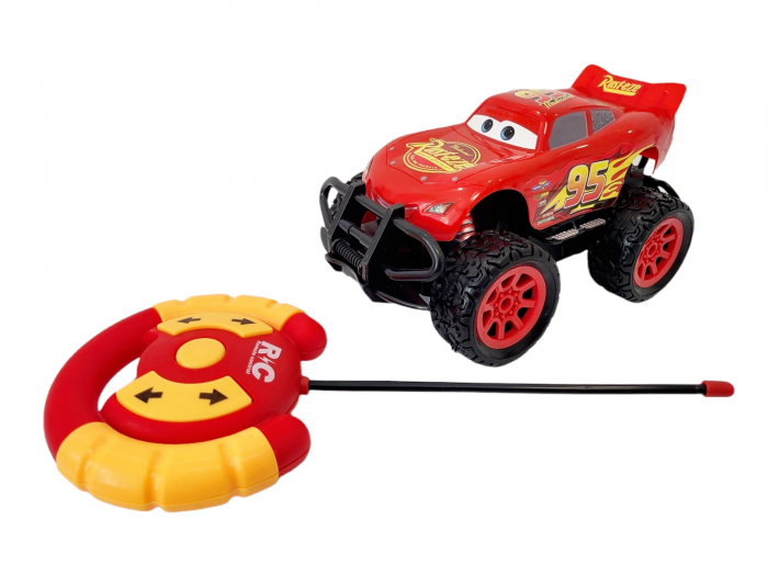 Masina de jucarie cu telecomanda, Fulger - McQueen, Off Road Vehicle, Cars, Rosie, B-Kids [5]