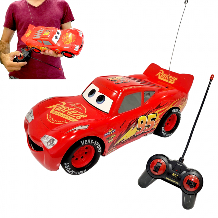 Masina mare de jucarie cu telecomanda, Fulger - McQueen, Hot Car , Cars, Rosie [1]