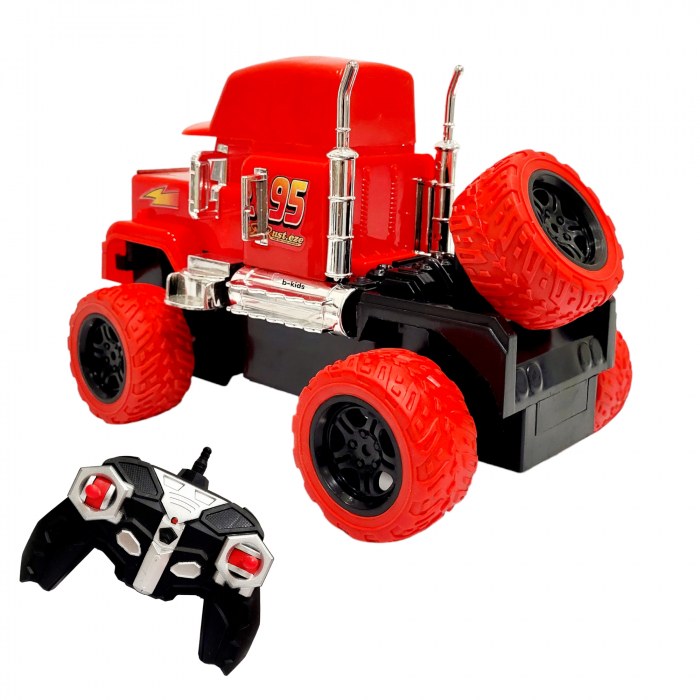 Masinuta de jucarie cu telecomanda, Fulger - McQueen, camion tip Off Road Vehicle, Cars, Rosie [4]