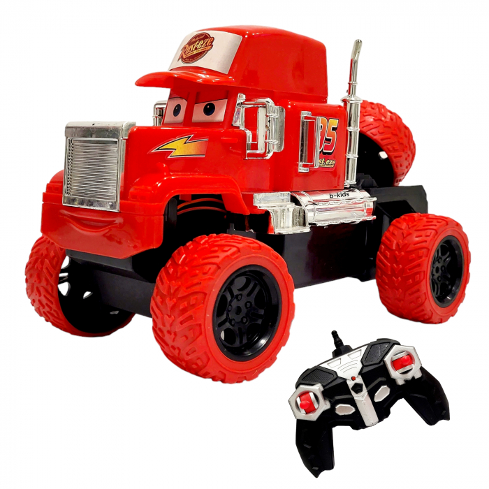 Masinuta de jucarie cu telecomanda, Fulger - McQueen, camion tip Off Road Vehicle, Cars, Rosie [3]