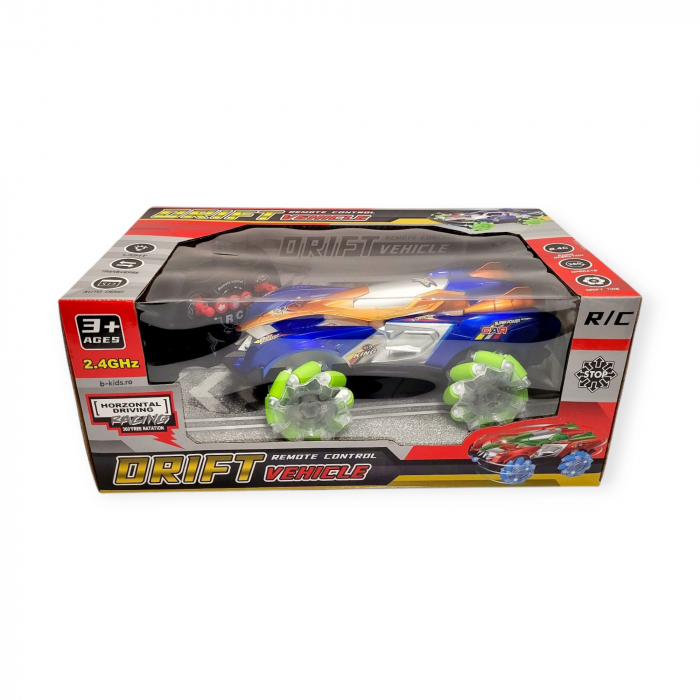 Masinuta cu telecomanda si acumulator, Drift. Funcție Horizontal Driving, 360° [2]