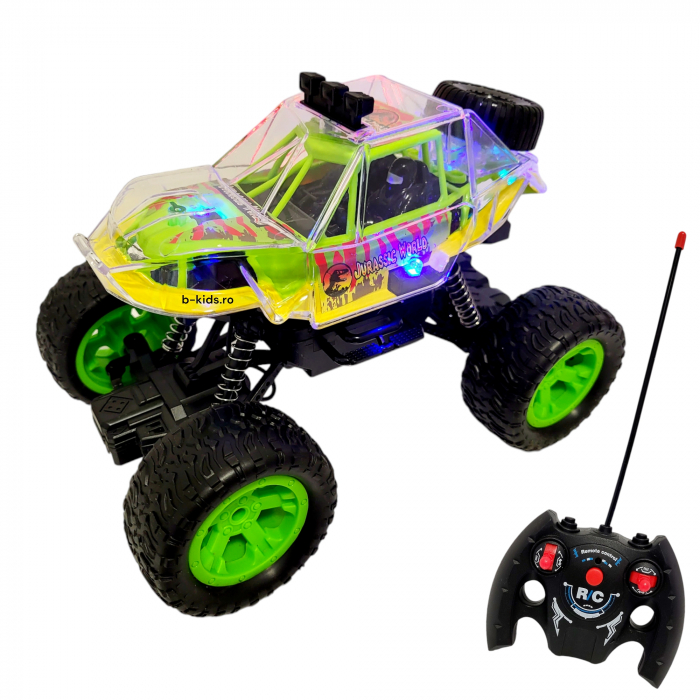 Masinuta cu telecomanda si suspenie, Off Rood 4x4, jeep [6]