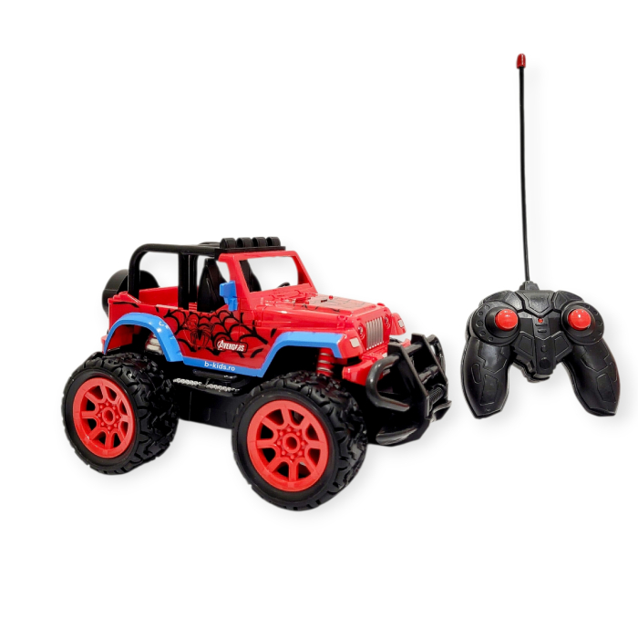 Masinuta de jucarie cu telecomanda, Spider-Man, Jeep tip Off Road Vehicle [3]