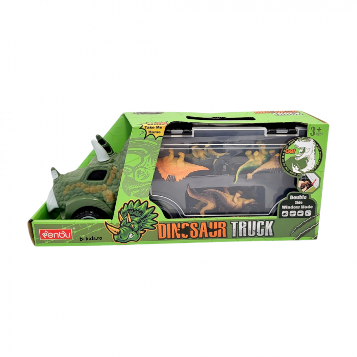 Masinuta in forma de dinozaur cu 6 dinozauri mici. Dinosaur Truck [1]
