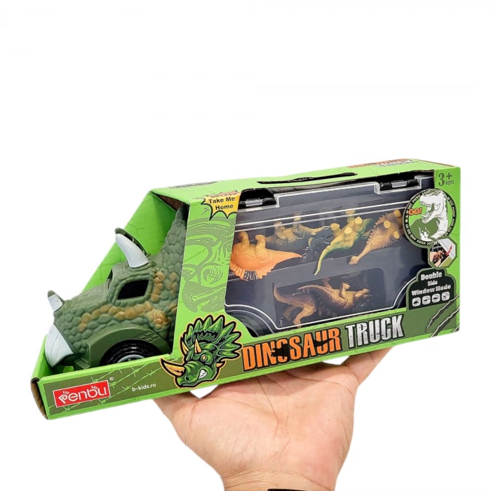 Masinuta in forma de dinozaur cu 6 dinozauri mici. Dinosaur Truck [4]