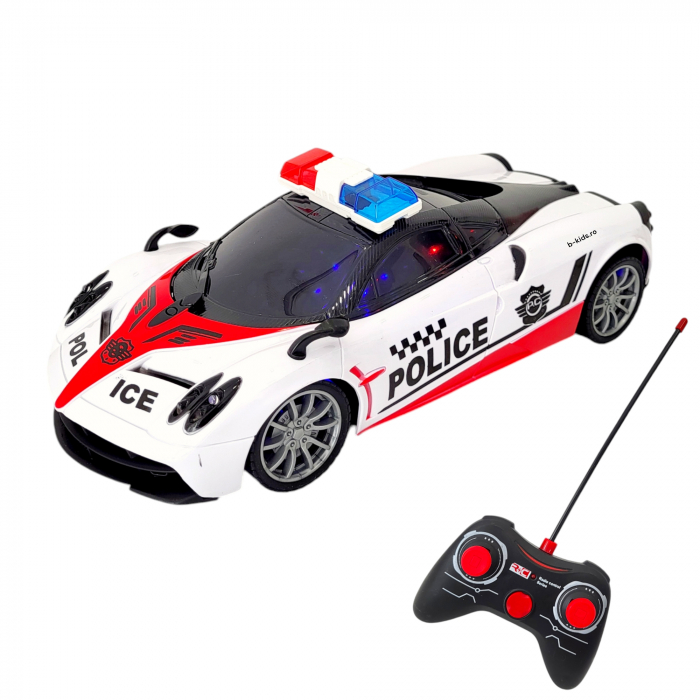 Masinuta mare de politie cu telecomanda si lumini. [1]