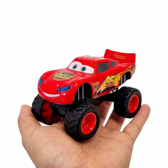 Masinuta metalica - McQueen, Cars, cu sunete si lumini, jeep, rosie [6]