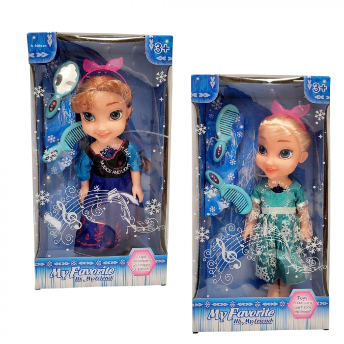 Papusa mare Anna si Elsa, muzicale, cu lumina [1]