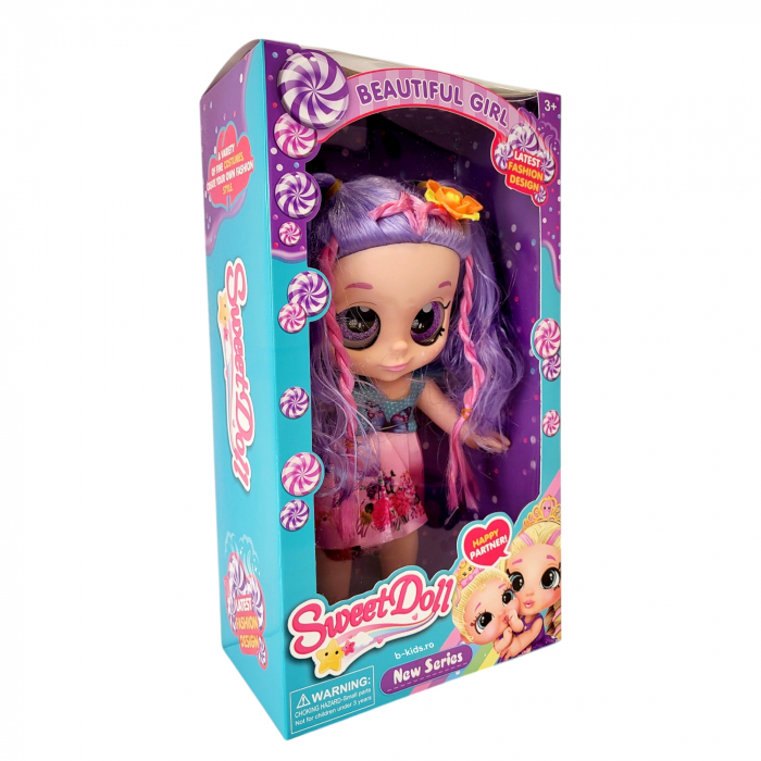 Papusa Sweet Doll - Fashion Design, frumos colorata cu ochii sclipitori [3]