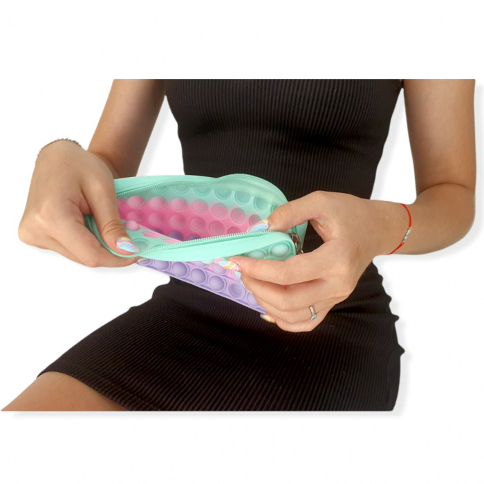 Penar Pop It, Rainbow, cu fermoar [2]
