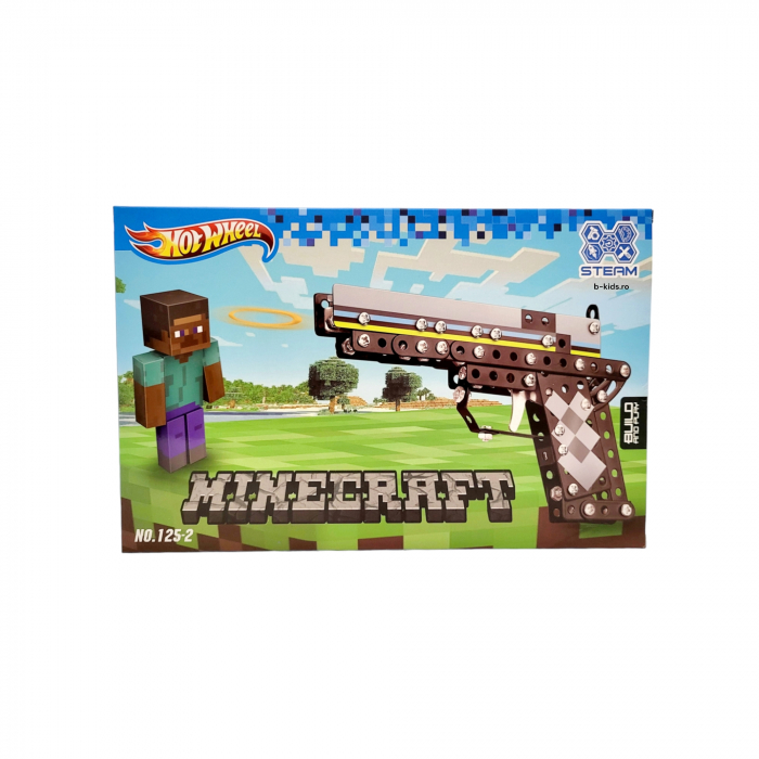 Pistol jucarie creativa metal - minectaft [1]
