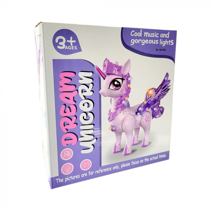 Ponei Dream Unicorn - cu senete si lumini care se deplaseaza. [5]