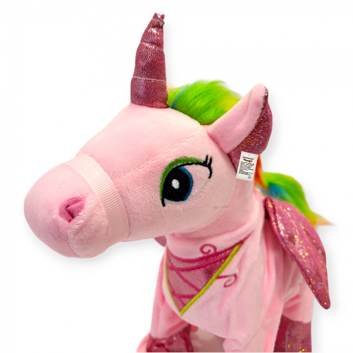 Ponei Unicorn cu telecomanda, coama curcubeu, canta,merge si lumineaza. [5]