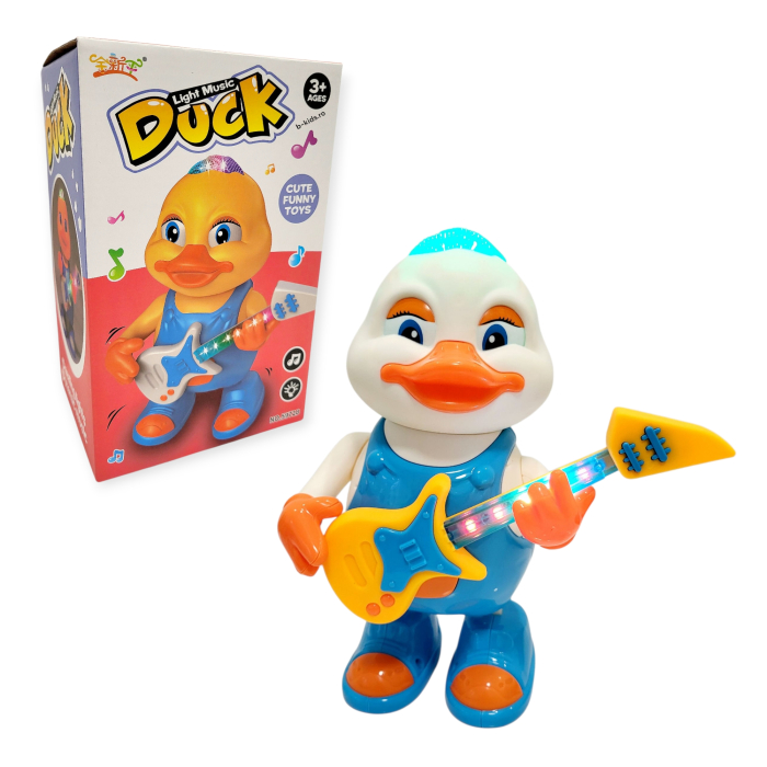 Rățoi Dansator cu Sunete, Lumină și Chitară – Jucărie Interactivă [1]