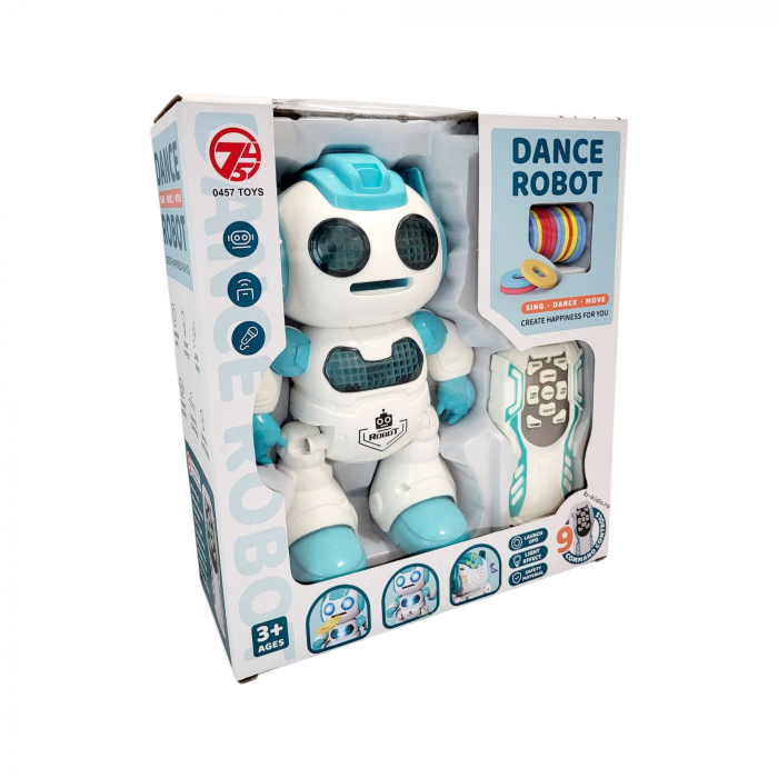Robot dansator cu Telecomandă –  Cântă, Dansează și Lansează Discuri din Burete și 9 Funcții Interactive [2]
