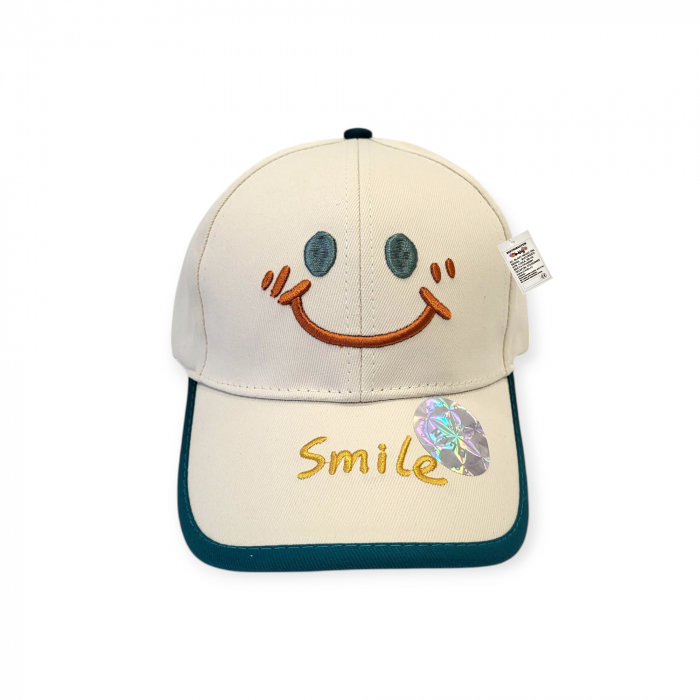 Sapcă pentru copii de vară, Smiley, crem, 4-10 ani [2]