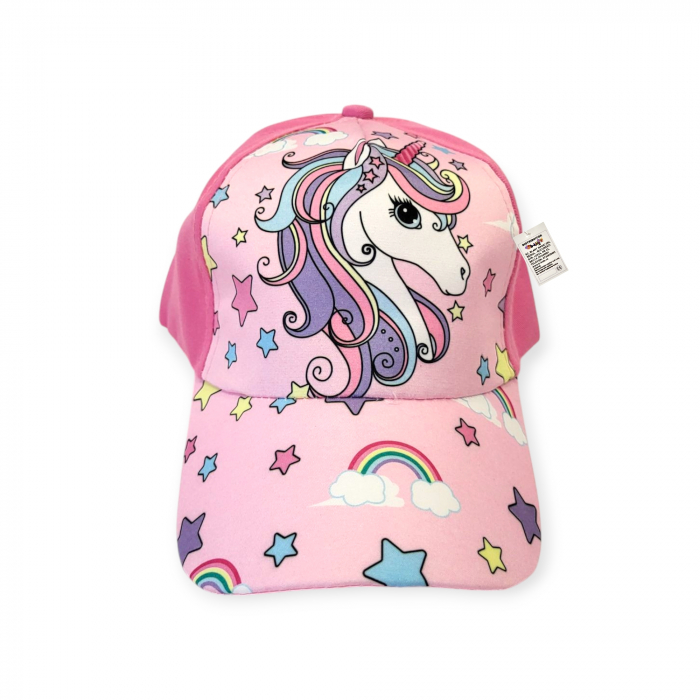 Sapcă pentru fete de vară, căluț unicorn, roz deschis [2]